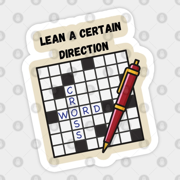 crosswords Sticker by Sudrajat Art